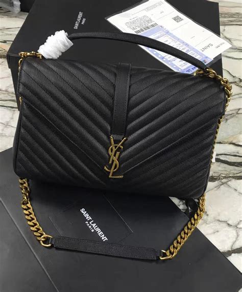 ysl large college bag fake|ysl large flap bag.